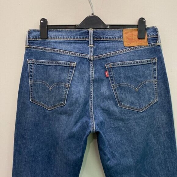 Levi's Straight Leg Blue Jeans Size 34 - Picture 9 of 15